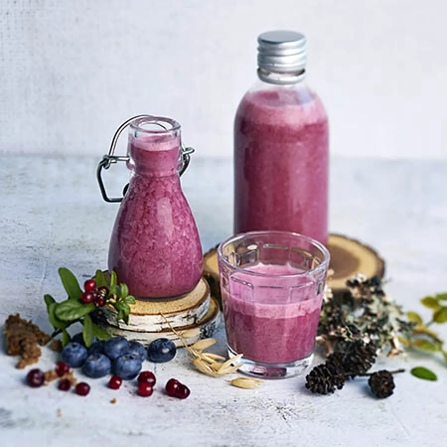 Fazer puolukka-Real smoothie 