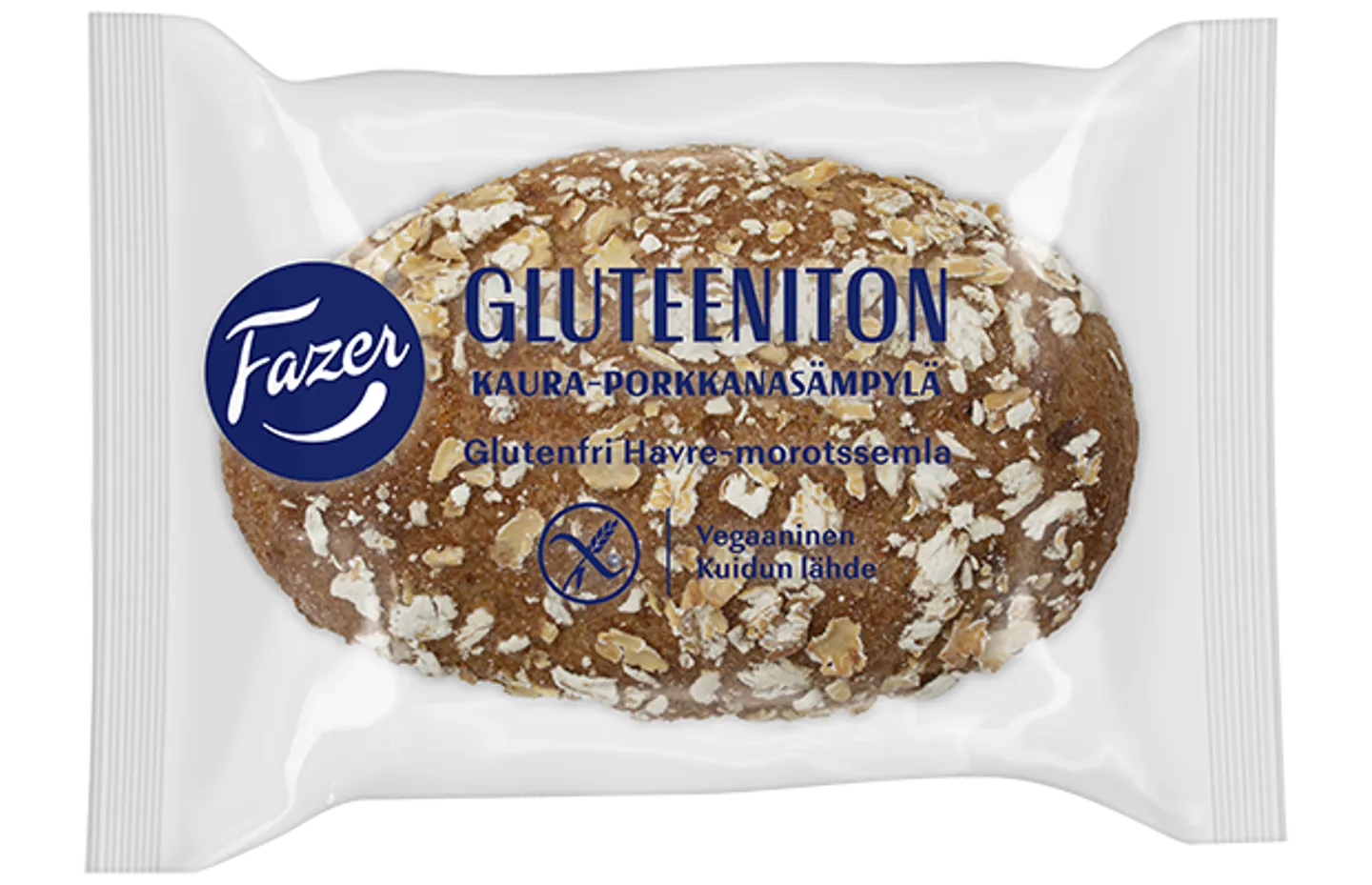 Fazer Glutenfri Havre-morot semla 70g, individuellt förpackad -