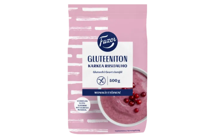 Fazer Gluteeniton Karkea riisijauho 500 g 